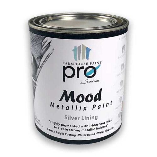 Mood Metallix Paint - Silver Lining, Quart