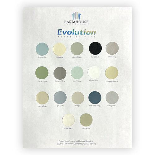Evolution Paint Color Chart